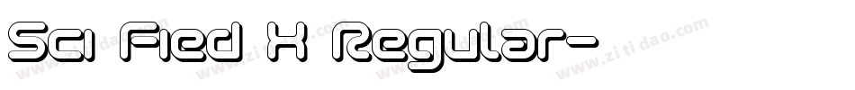 Sci Fied X Regular字体转换